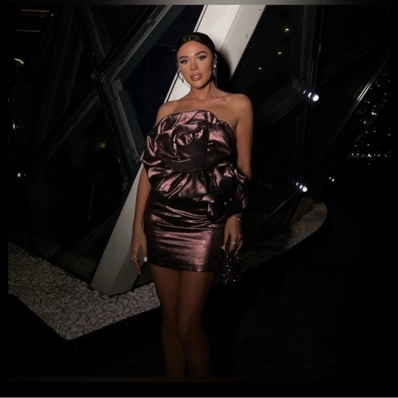 NWT ZARA Voluminous Flower Dress Perfect For New Year Party - Picture 5 of 11